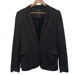 Aritzia Talula Charcoal Pima Cotton Knit Blazer — Soft Tailored